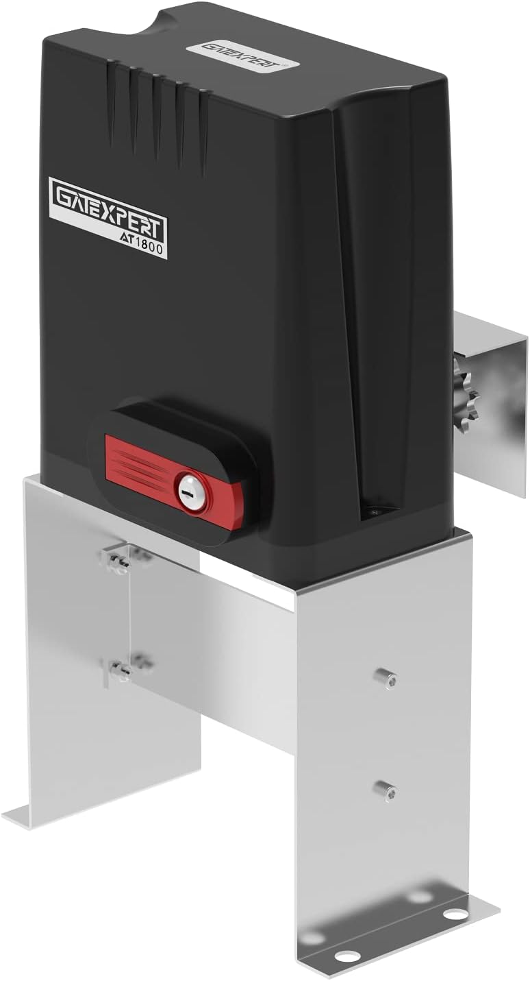 GATEXPERT Sliding Gate Automation for The Gate up to 800kg/1800lbs and 12m/40ft Magnetic Limit Switch Sliding Gate Operator Kit with Two Remotes and