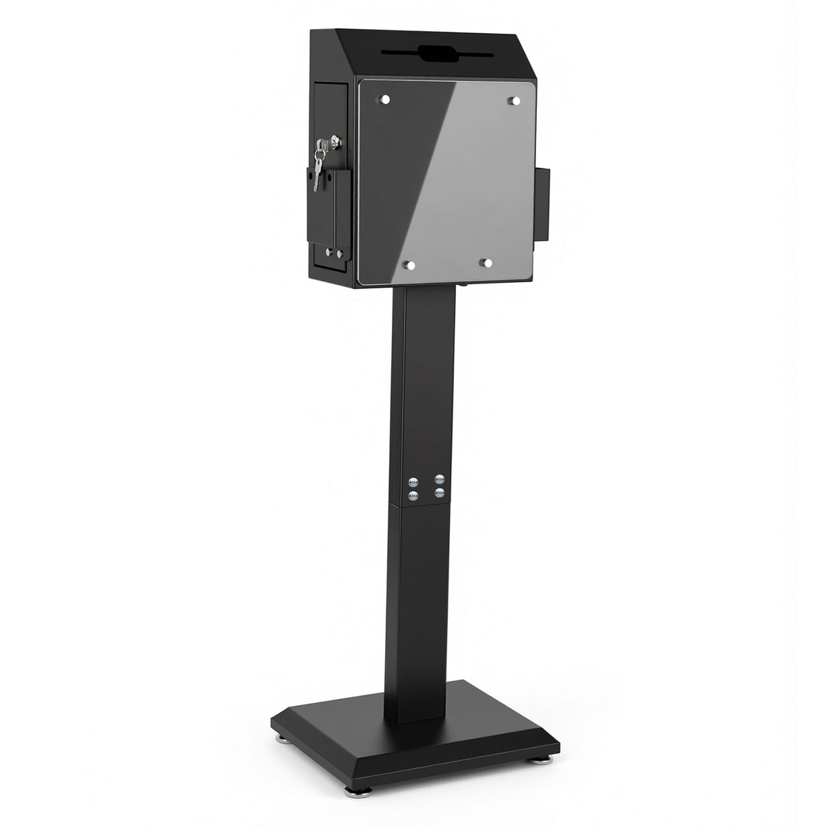 Suggestion Donation-Offering Box Standing - Metal Suggestion Box with Lock for Voting Donations Elections