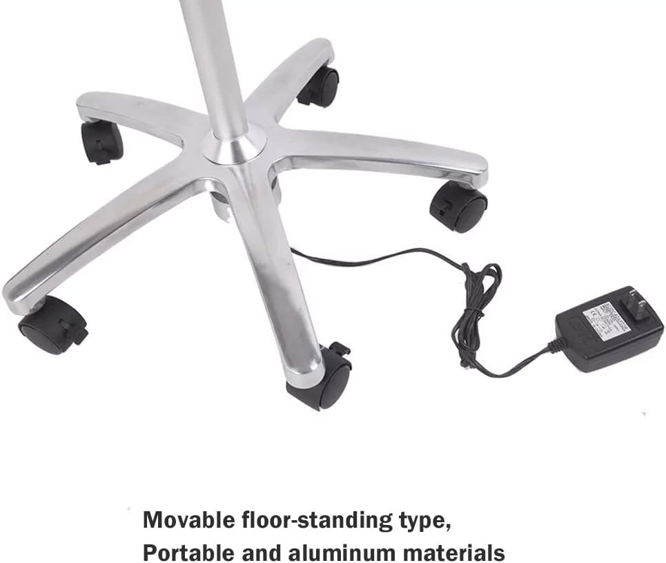 VESCAZME 3W LED Medical Examination Lamp Mobile Type Floor Standing Dental Surgical Lamp JD1500 Flexible Gooseneck Medical Exam Light