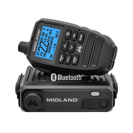 Midland MXT295 15W MicroMobile GMRS Two-Way Radio with Bluetooth Mic
