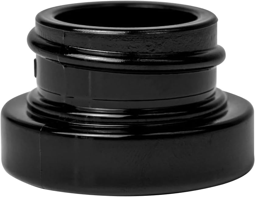 200 Pack Black 5ml Glass Jars with Lids - Thick Clear Child-Proof Containers for Lip Balm, Oils, Wax, and Cosmetics - Black Lids - Ideal Bulk 5ml Glass Jar and 1 Gram Glass Jar