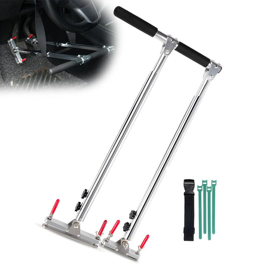 Portable Handicap Driving Hand Controls for Disabled Drivers, Feet Disability Hand Controlled Pedals Driving Cars, Handle Controls Assist Device Kit for Vehicles