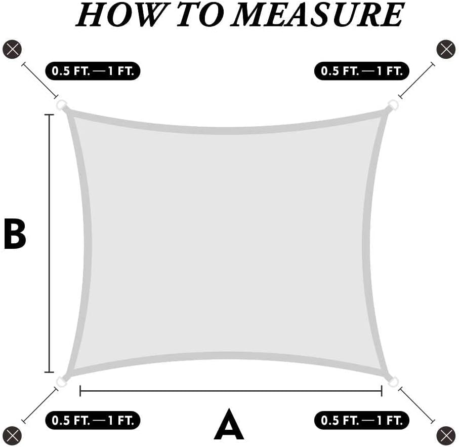 22' x 24' Green Rectangle Super Ring Sun Shade Sail Canopy RSTAWS, Heavy Duty Durable Structure, Reinforced Corners & Edges, 260 GSM Permeable Fabric (We Make Custom Size)