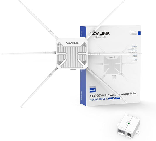 WAVLINK AX3000 Outdoor WiFi 6 Extender, Long Range WiFi Repeater, Starlink