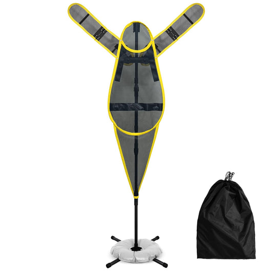 Adjustable-Arm Basketball Defense Dummy Portable Basketball Training Aid Indoor/Outdoor Shooting, Dribbling, and Defense Training Wall Youth and Adult Universal Training Equipment