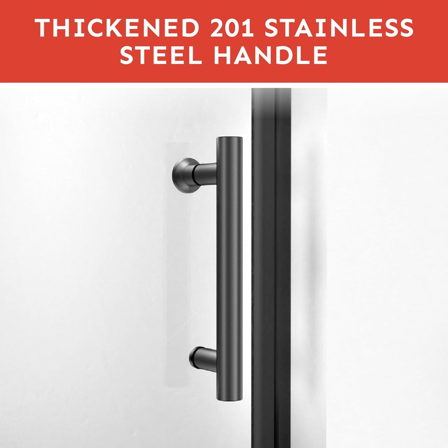 36'-37'Wx72'H Frameless Pivot Shower Door Tempered Glass & Shatter Proof Film, Stainless Steel Hardware