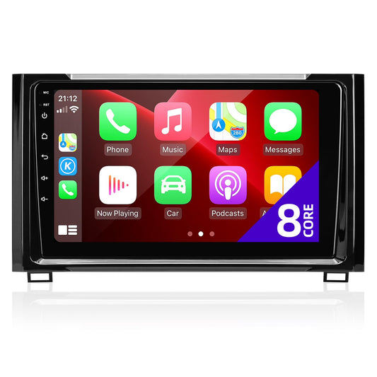 Android Car Radio Upgrade Compatible with Wireless Carplay Android Auto 8 core Touchscreen Stereo Bluetooth GPS AM/FM Navigation Backup Camera Media Play Head Unit for Toyota Tundra 2014-2021