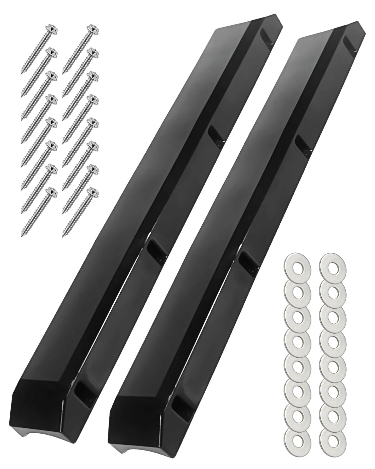 OCEANBROAD Dock Piling Bumpers 2 Pack, 48 Inch Marine-Grade Vertical Protection, 6.2" x 3.5" Inflatable PVC Fender Guards for Posts & Pilings, with Stainless Steel Hardware, Easy Installation