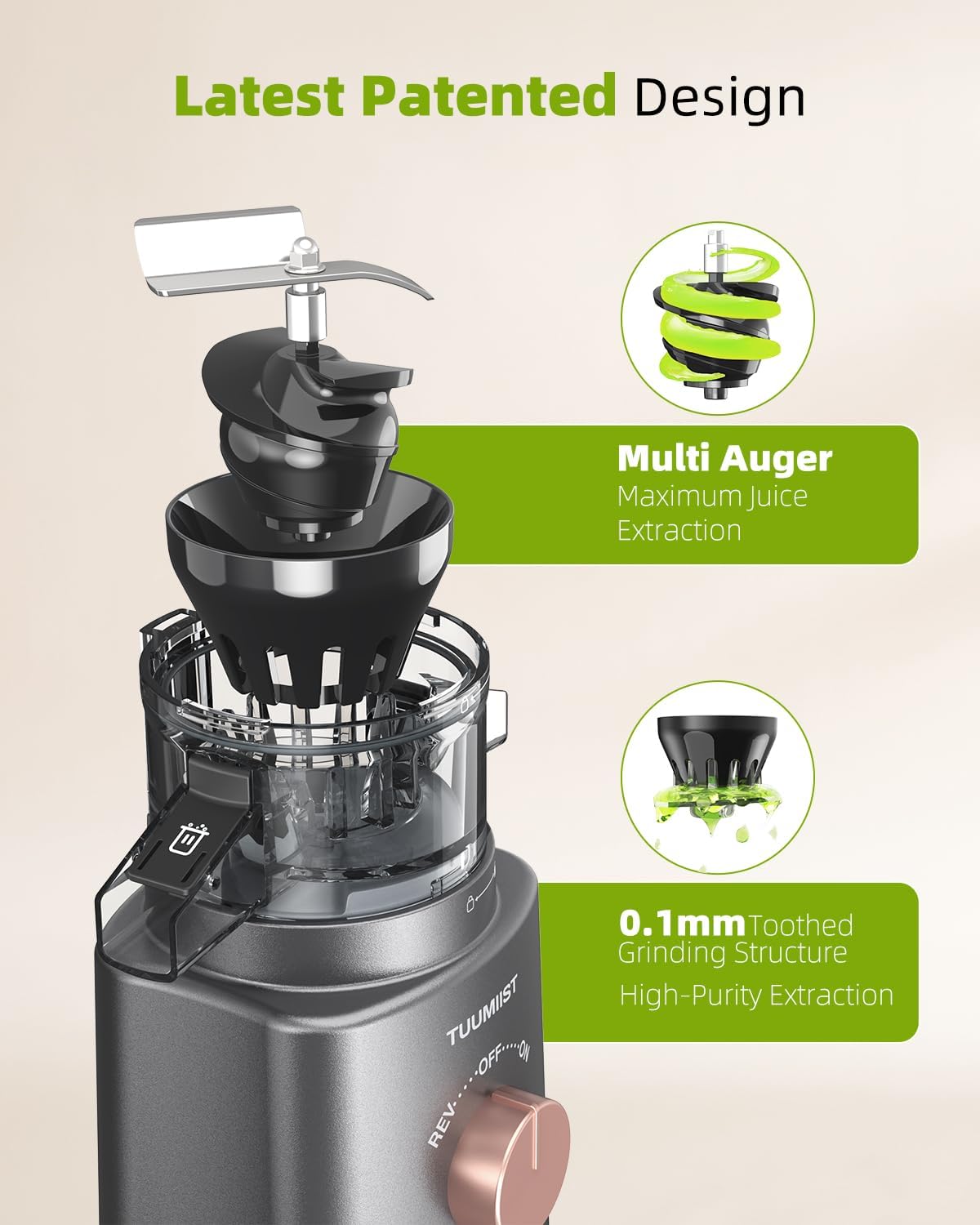 TUUMIIST extractor de jugos y vegetales