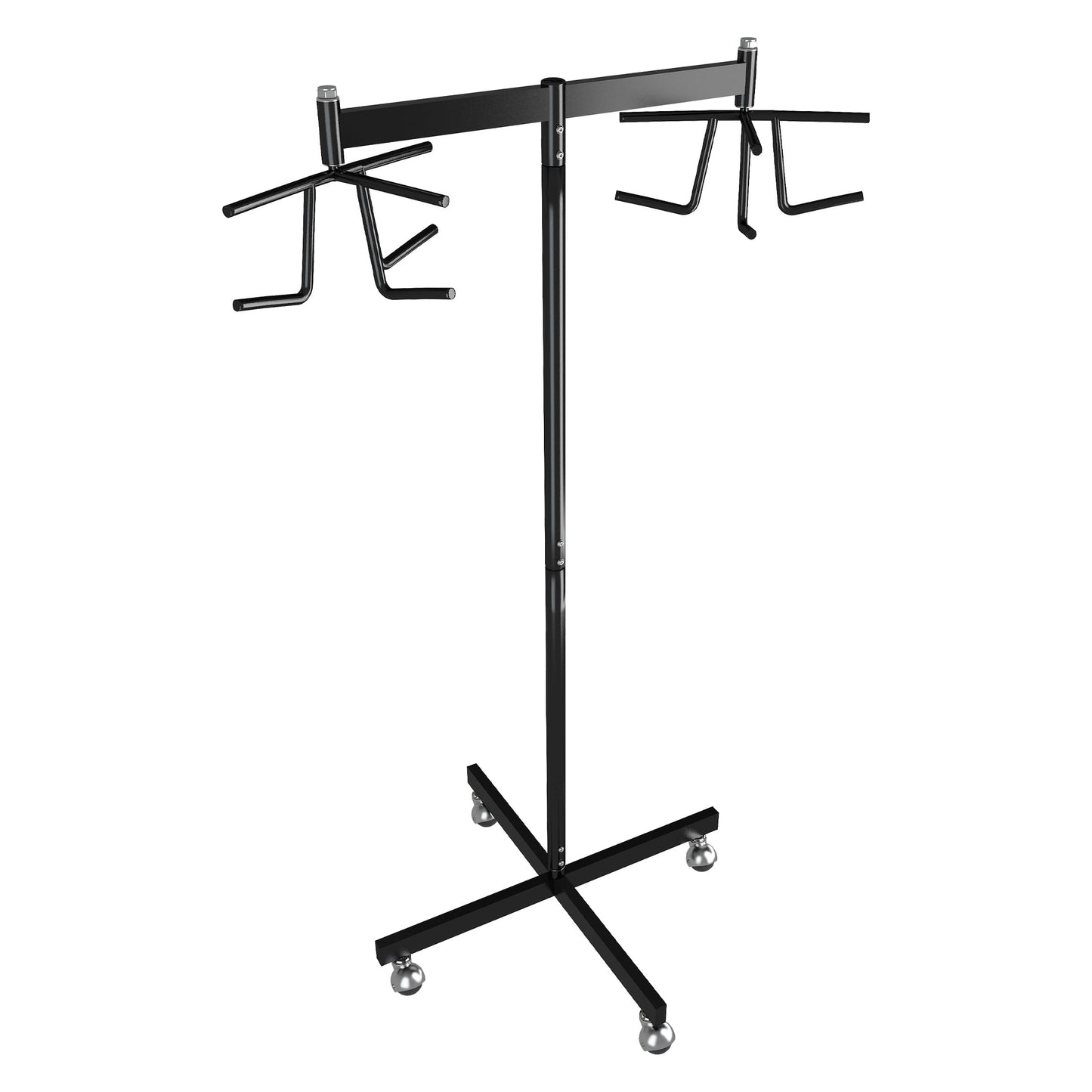 MR Movable Volleyball Net Storage Rack with Lockable Wheels, Professional Volleyball Equipment Net Storage for Gymnasium, Black Volleyball Net Support Rack for School Double Net