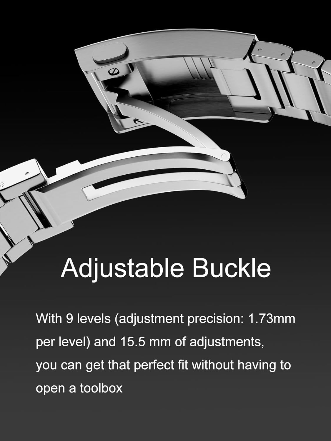 Compatible for Apple Watch Ultra 2 Band 49mm Titanium Metal Men Strap, Adjustable Buckle with Super Scratch Resistant Compatible for Apple Watch Series