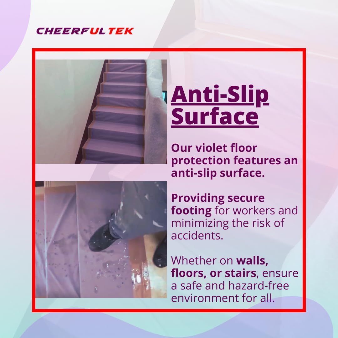 Floor Protection Floor Covering Protection Temporary Floor Protection Plastic Drop Cloth Painting Sheet Pai