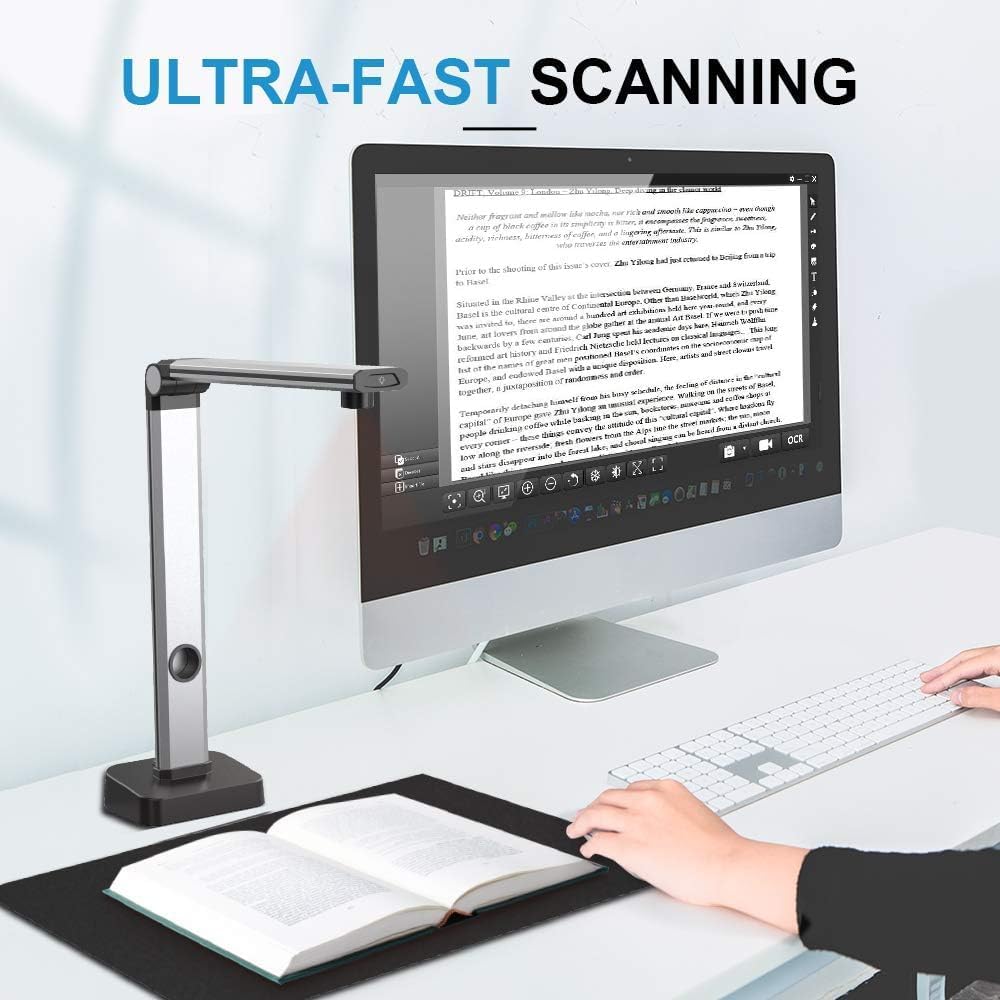 JOYUSING 14MP HD Document Scanner, Capture Size A3, OCR