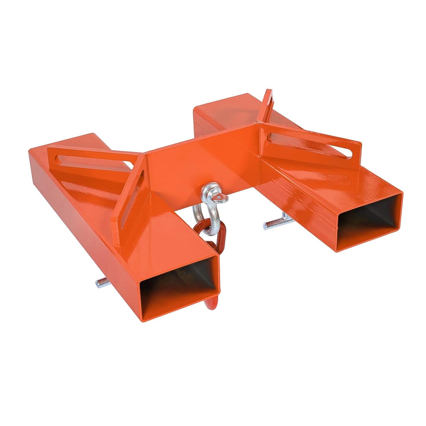 3T/6600LBS Forklift Mobile Crane, Truss Jib Boom Hoist with 2 Hooks, Heavy Duty Forklift Extension Attachment