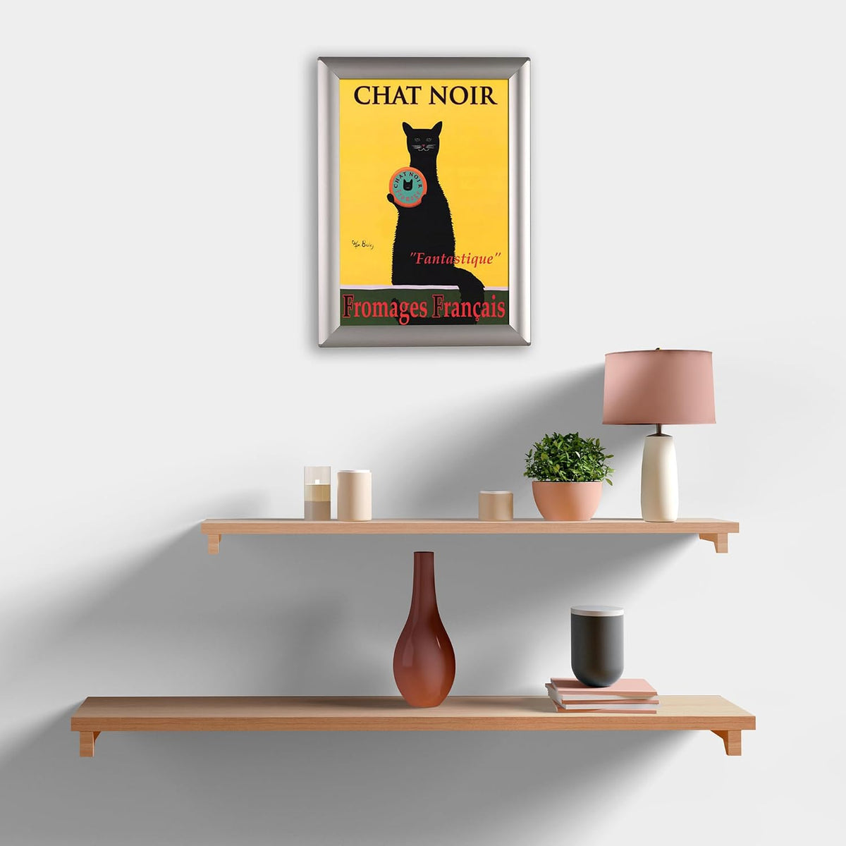 M&T Displays Opti Snap Poster Frame 11x17 Inch Silver 1" Aluminum Profile Front Loading Wall Mounting Photo Picture Document Certificate Sign Holder Mitered Corner Anti Glare Cover (5 pack)