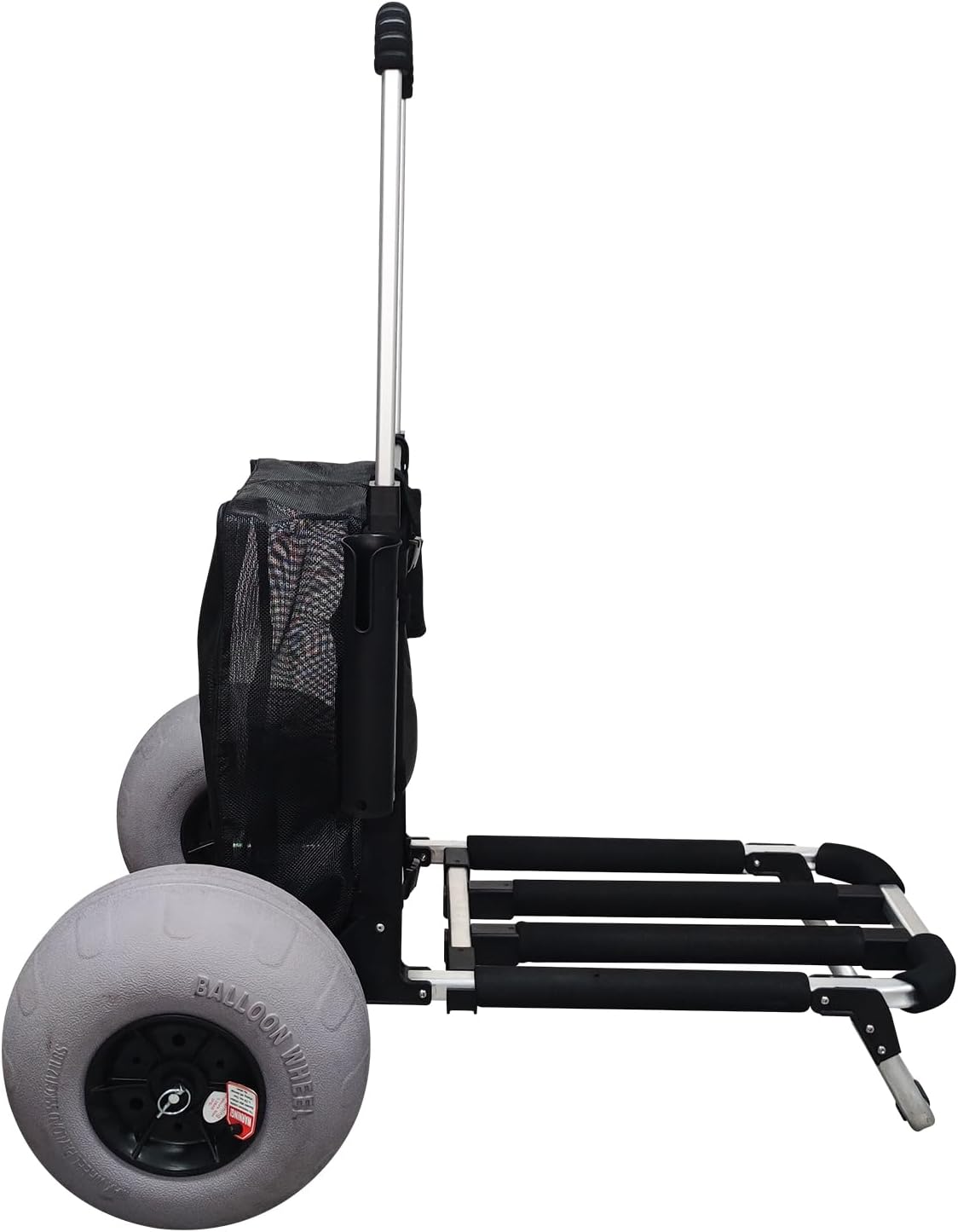 Beach Cart with 12" Balloon Wheels for Sand All Terrain