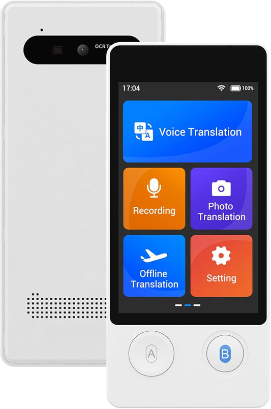 Language Translator Device No WiFi Needed, Two-Way Real Time Voice Translation Device, 144 Languages Online Offline Voice Text Photo Translation for