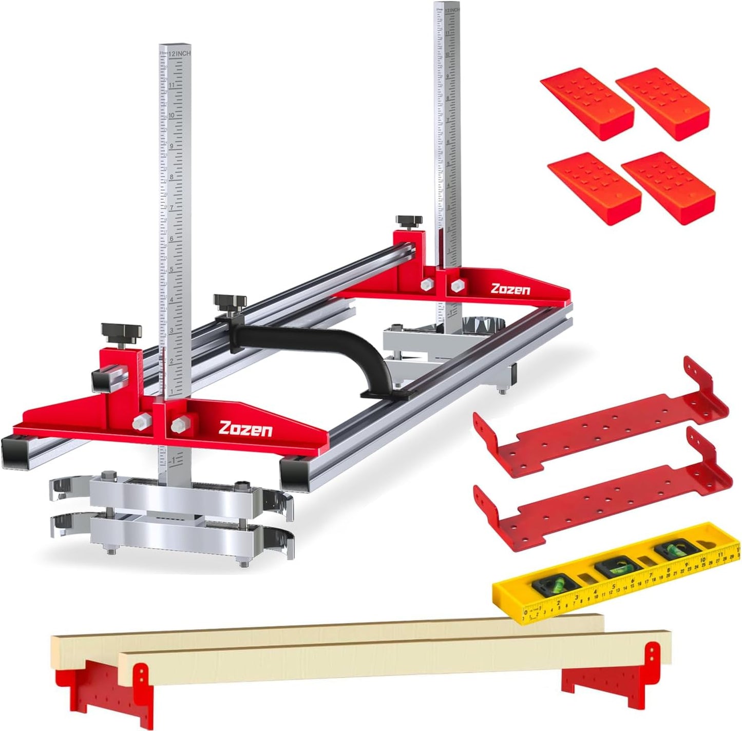 Zozen Chainsaw Mill with Lumber Guide Brackets, Portable Sawmill Kit - Can be Assembled into 3 sizes for Independent Use, Suitable