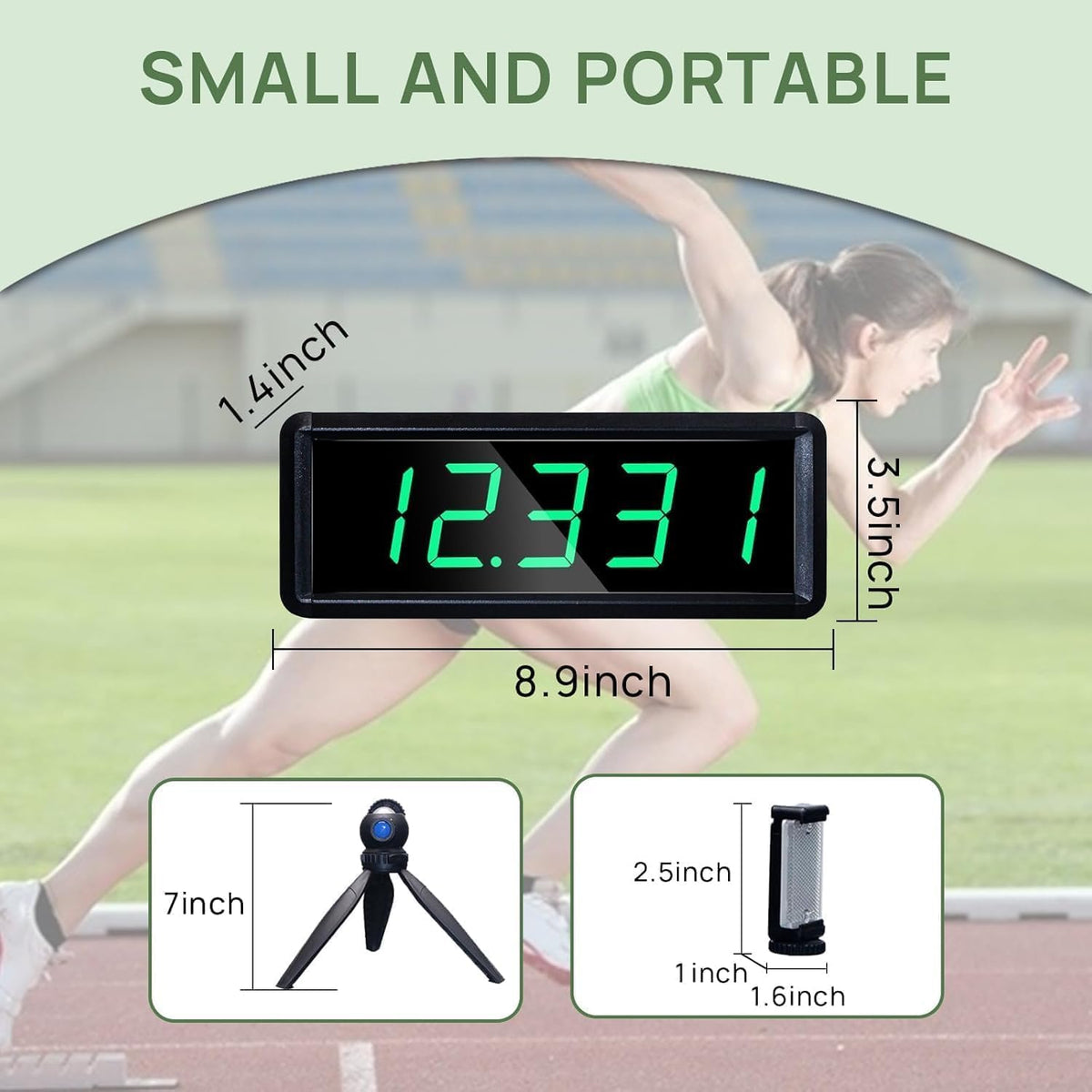 YZ Laser Timer for Sprints, Laser Sprint System, Track Laser Timer Stopwatch, Lap/Speed Training/Track Field/Running/Football 1 timer