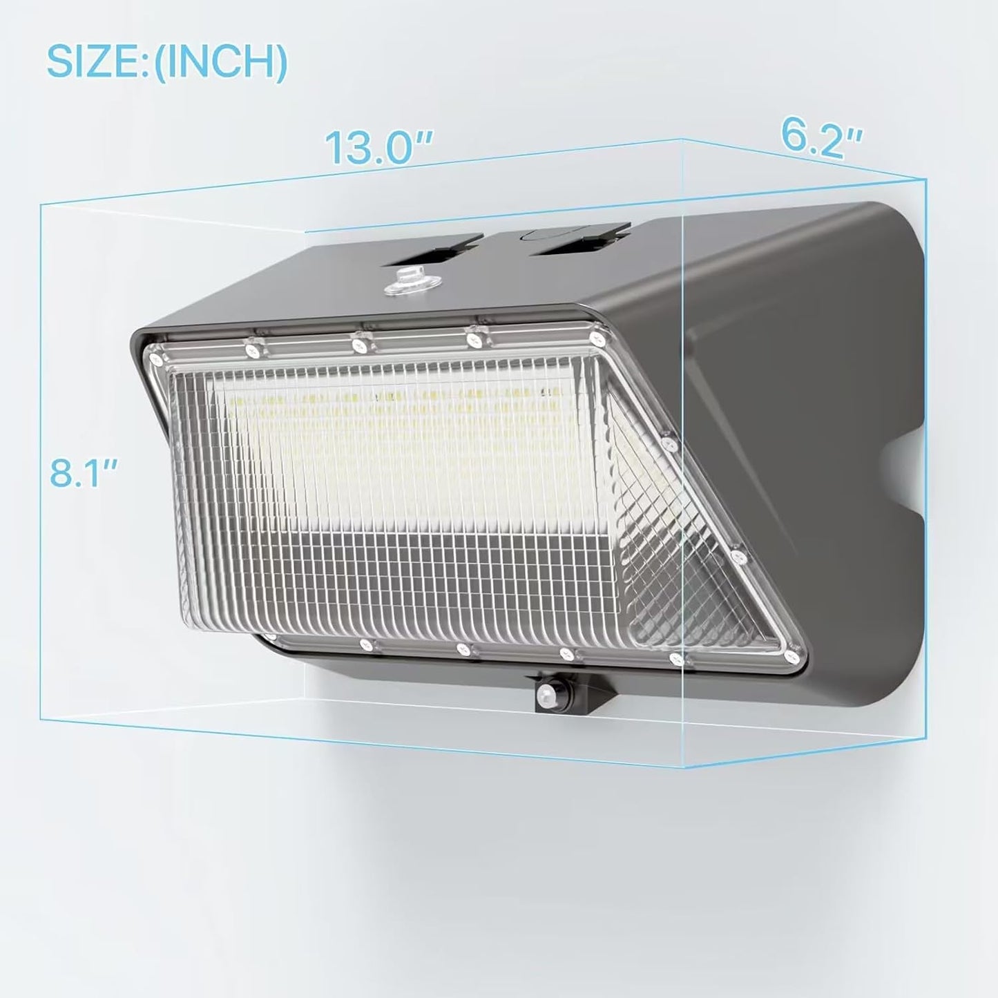 HYPERLITE LED Wall Pack Light 120W with Dusk to Dawn Photocell, 2023 New Ideal IP65 Waterproof Outdoor Security Lighting Commercial and Industrial