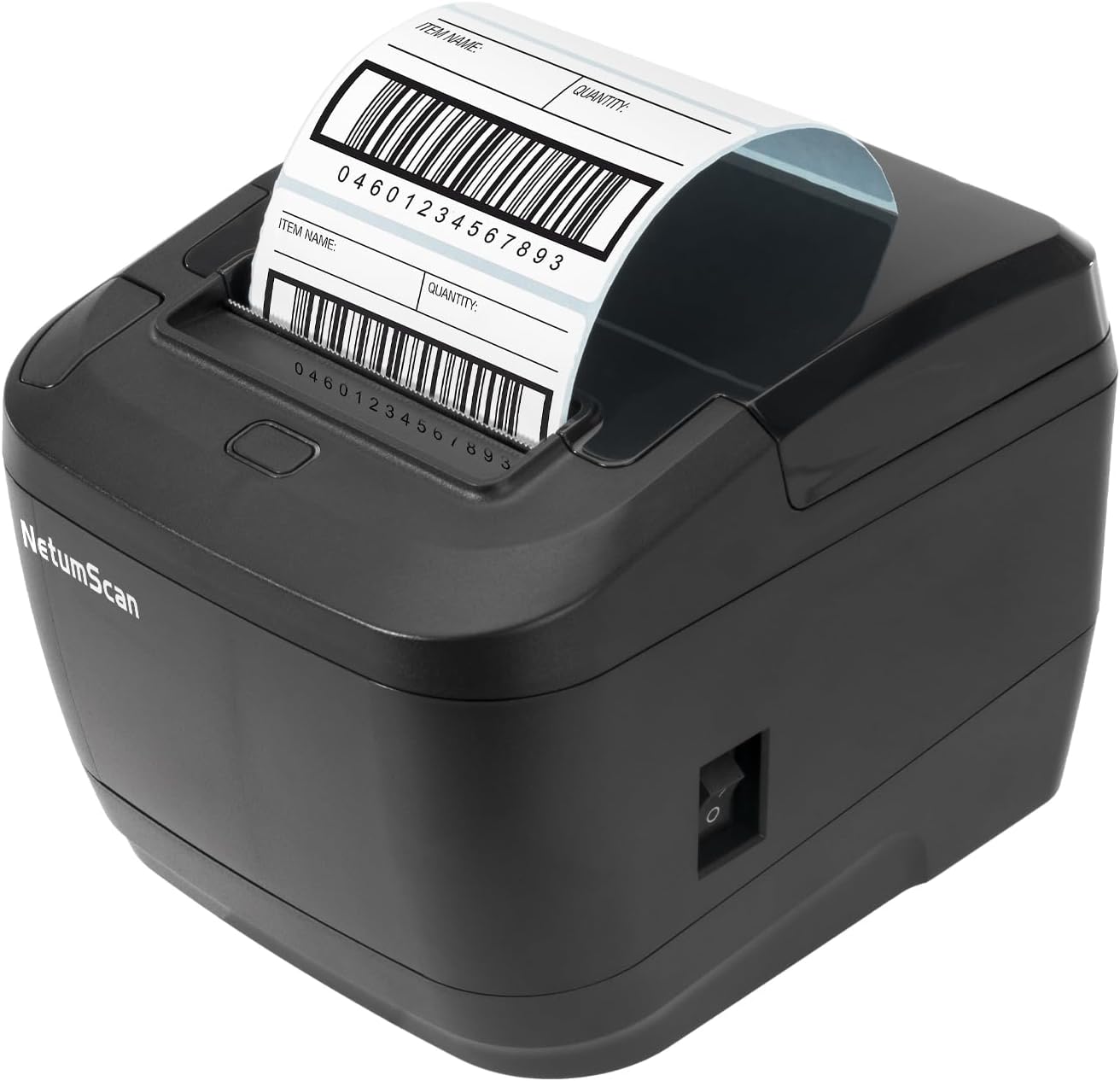 NetumScan Thermal Receipt Printer, 80mm USB POS Printer with Auto Cutter Cash Drawer, USB Serial Ethernet Interface Support Windows/Mac/Linux,