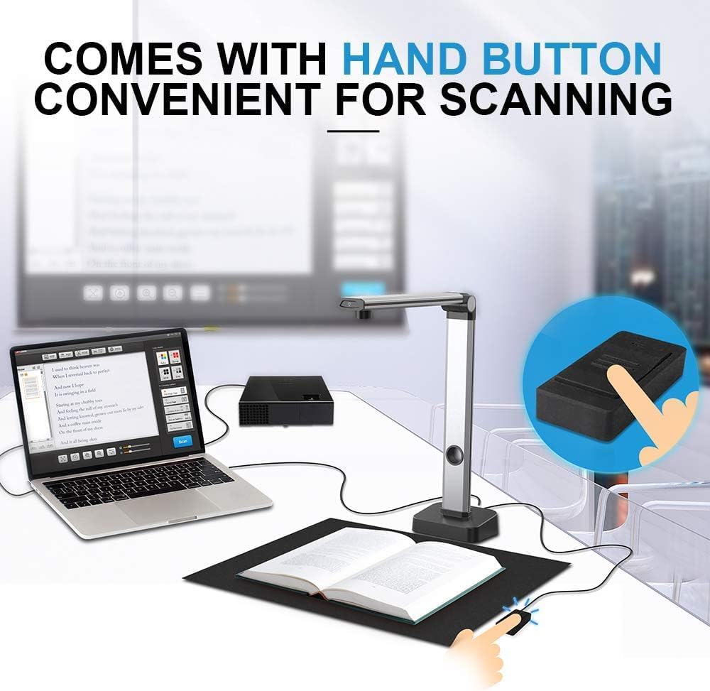 JOYUSING 14MP HD Document Scanner, Capture Size A3, OCR