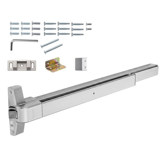Panic Bars for Exit Doors Commercial, 32.28" Push Bar, UL Listed | UL Listed, Commercial Grade 1, Dogging, Pickproof Latch, 500,000+ Cycles