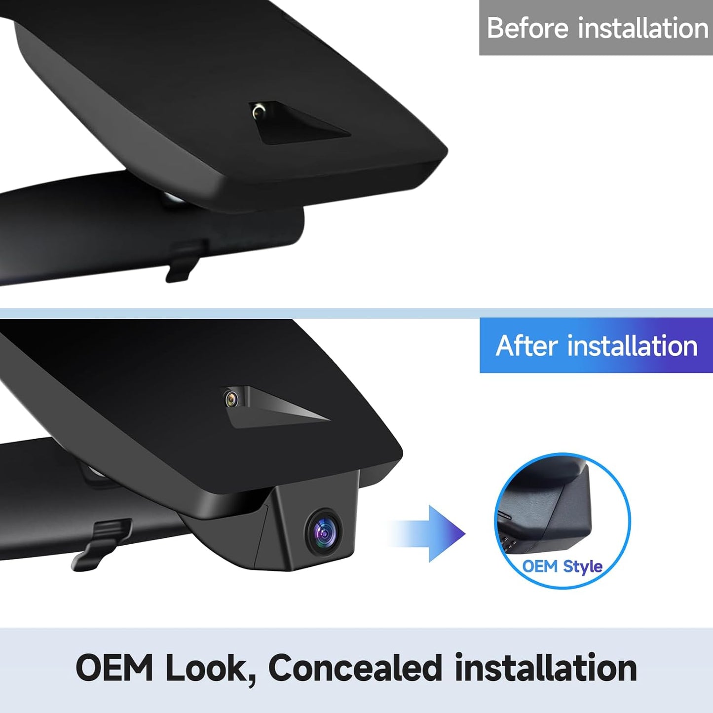 Leadfan 4K+1080P Dash Cam Front and Rear for Toyota RAV4 2022 2023 2024 2025 2026 LE Limited SE Adventure XLE Premium XSE, OEM Look, Free 128GB Card, App & WiFi, Dash Camera with Loop Recording Front 4K+1080P Rear