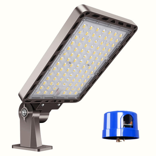 240W LED Parking Lot Light Dusk to Dawn Photocell 5000K Commercial Outdoor Area Light IP65 Waterproof 100-277V 36000LM Wall Mount 240W Wall Mount