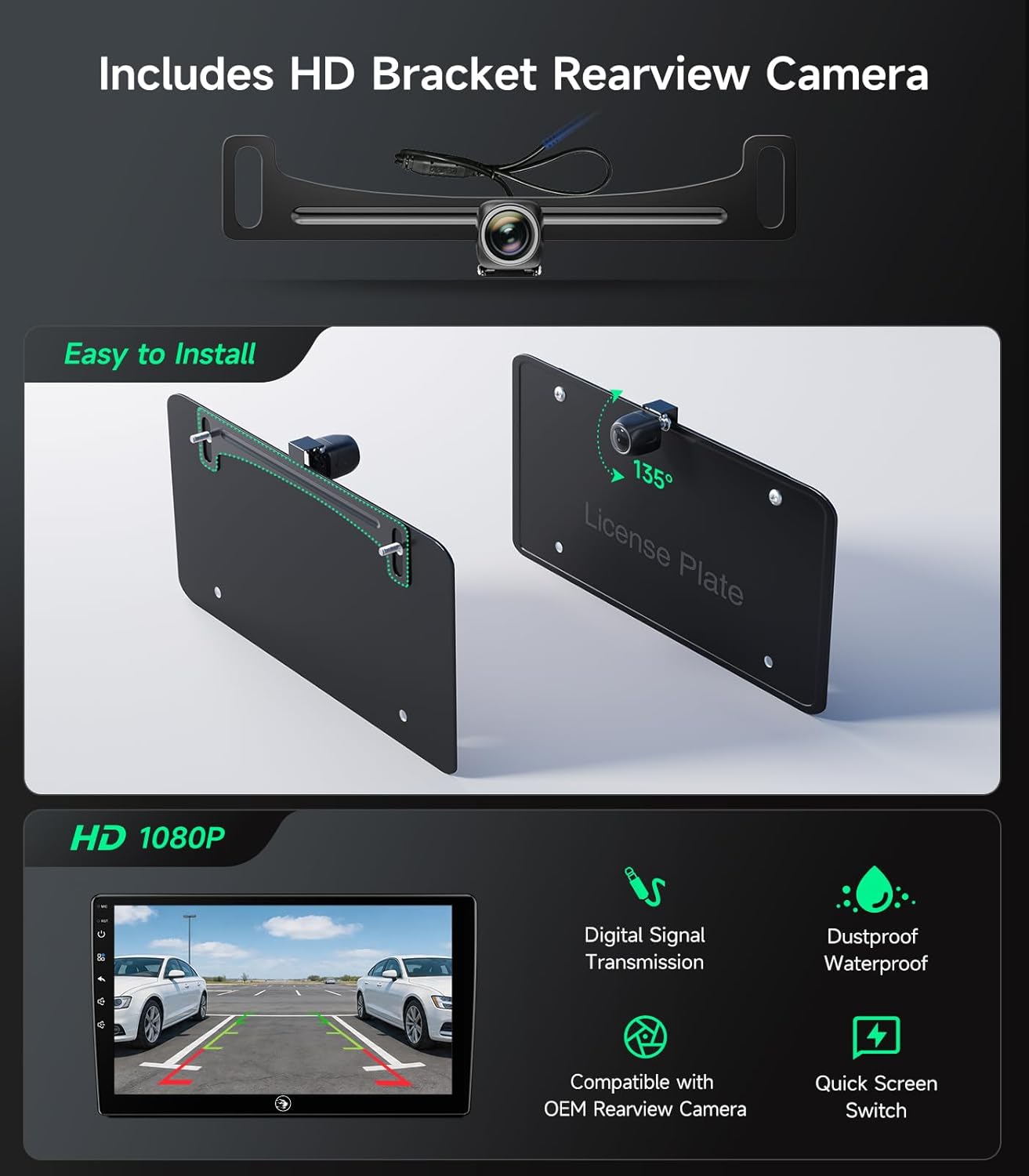 10.2" Car Radio Stereo GPS Navigation System for Jeep Compass Patriot 2010 2011 2012 2013 2014 2015 2016, Wireless CarPlay Android Auto, 5G WiFi, AHD Backup Camera, Plug & Play