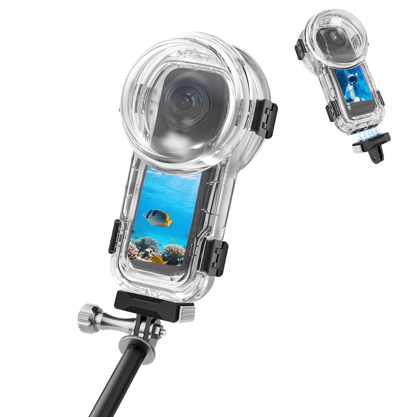 Waterproof Diving Case 60m/197ft for Insta360 X5, Quick Release Housing for Underwater Photography & Action Camera Protection
