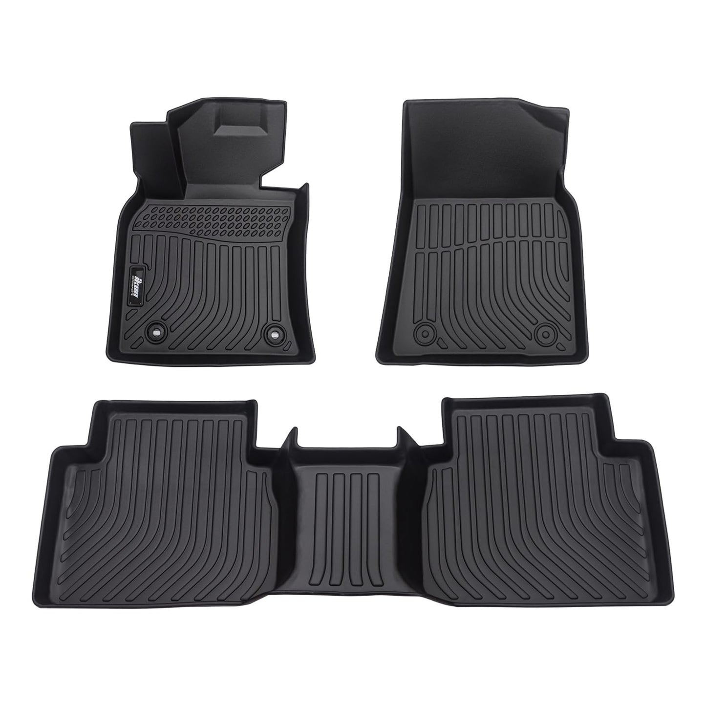 TPE Floor Mats, Compatible with 2018-2024 Toyota Camry, All Weather Waterproof Anti-Slip Floor Liners, Front & 2nd Row Full Set Car Interior Accessories, Black