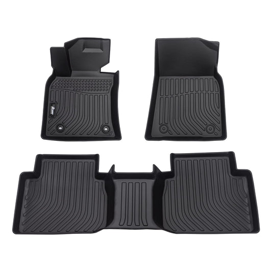 TPE Floor Mats, Compatible with 2018-2024 Toyota Camry, All Weather Waterproof Anti-Slip Floor Liners, Front & 2nd Row Full Set Car Interior Accessories, Black