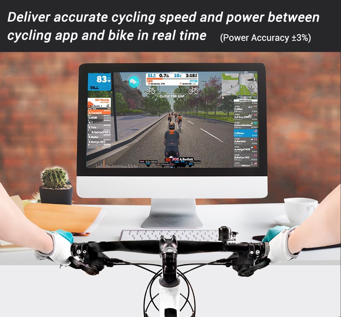 Smart Bike Trainer Stand for Indoor Riding, Sportneer Smart Stationary Bicycle Cyling Resistance Trainers