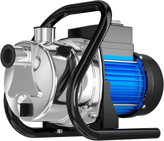 PANRANO Water Transfer Pump 1.6HP Electric Garden Booster Pump 1000GPH Shallow Well Sprinkler Pumps