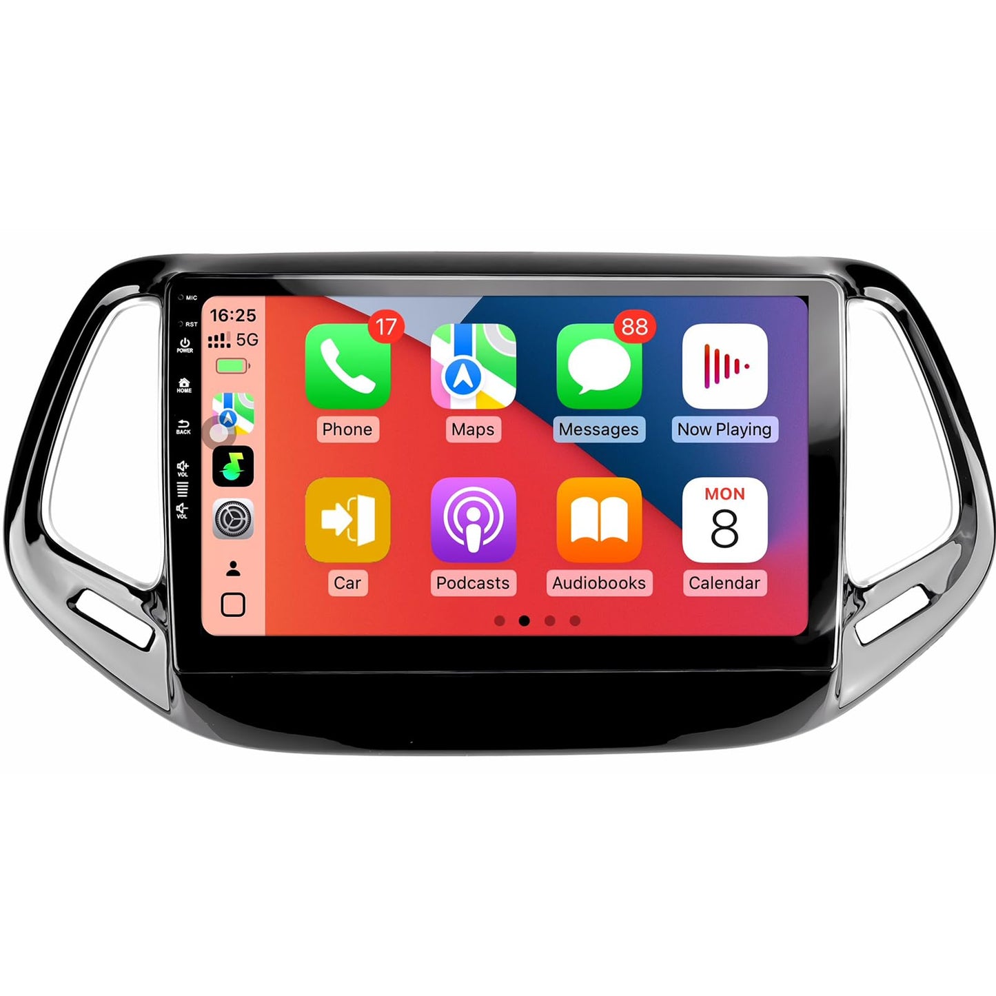 Car Radio Stereo for Jeep Compass 2017-2020,10" Android 13 Touchscreen Head Unit,Wireless CarPlay & Android Auto,GPS Navigation,HD Backup Camera,Mirror Link,WiFi 6,Bluetooth 5.4,FM,SWC 2Ram 64Rom