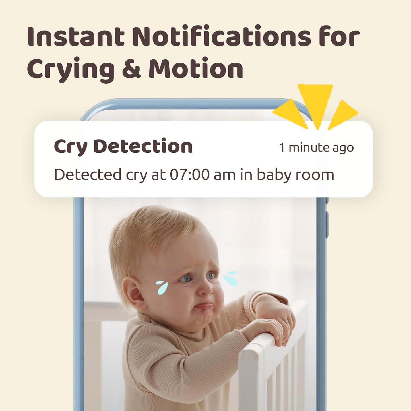 Baby Camera Monitor Video - 5000mAh Baby Monitor with Camera and Audio