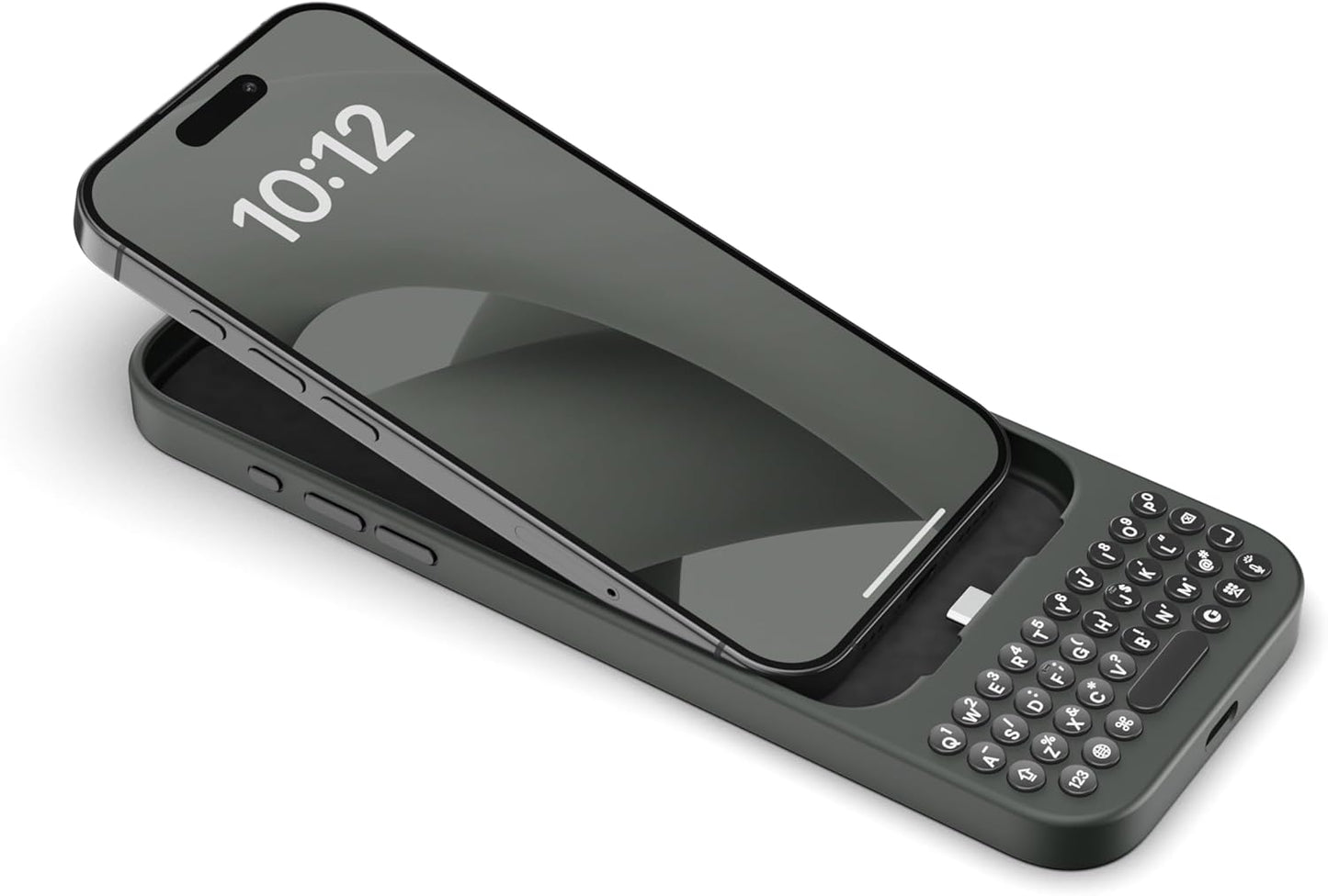 Clicks Keyboard for iPhone 16 Plus – Keyboard Case for Premium Typing Experience – Faster, Accurate Typing, Charge as Normal – Onyx
