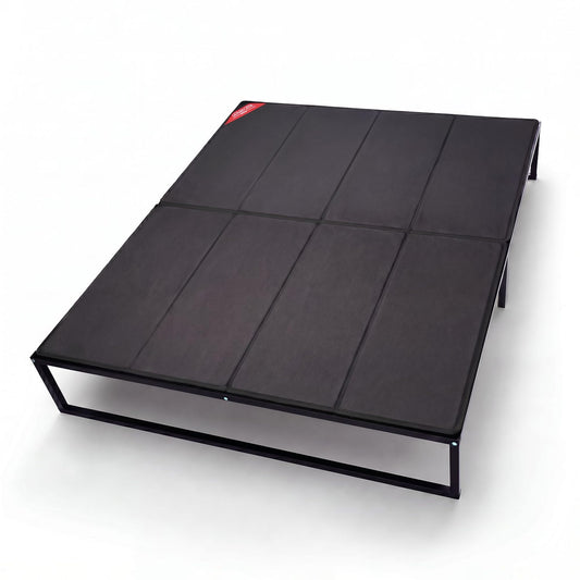 Heavy Duty Bunkie Board Queen Size 60"x80" Non-Slip Breathable Bed Support Board for Slatted Bed, Anti-Sag Under Bed Support, Noise Minimizing Moisture Resistant Bed Board Low Profile Queen Bunkie Black