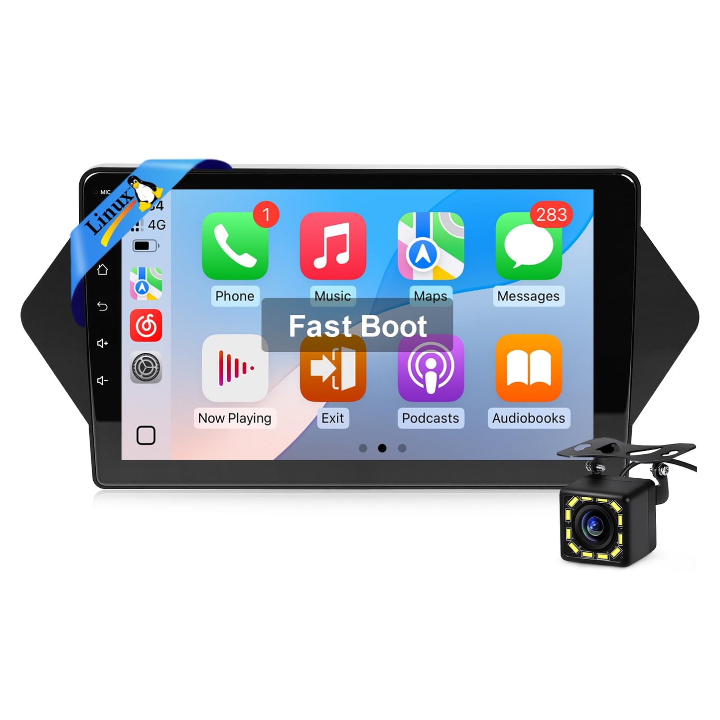 Leadfan Linux Car Stereo for Honda Acura MDX 2007 2008 2009 2010 2011 2012 2013 Radio Upgraded, 9inch IPS Touch Screen with CarPlay/Android Auto/Mirror Link/Bluetooth/FM/SWC/Backup Camera