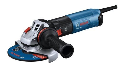 BOSCH GWS14-60 6 In. Angle Grinder with Slide Switch - Compact, Powerful, and Ergonomic for Grinding and Cutting Applications