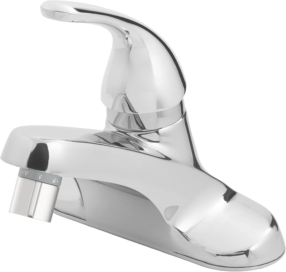 Niagara Conservation Earth Luxe Single Handle Bath Faucet with Tri-Max Adjustable Flow Rate and Bonus 5-Spray Showerhead, Chrome Silver
