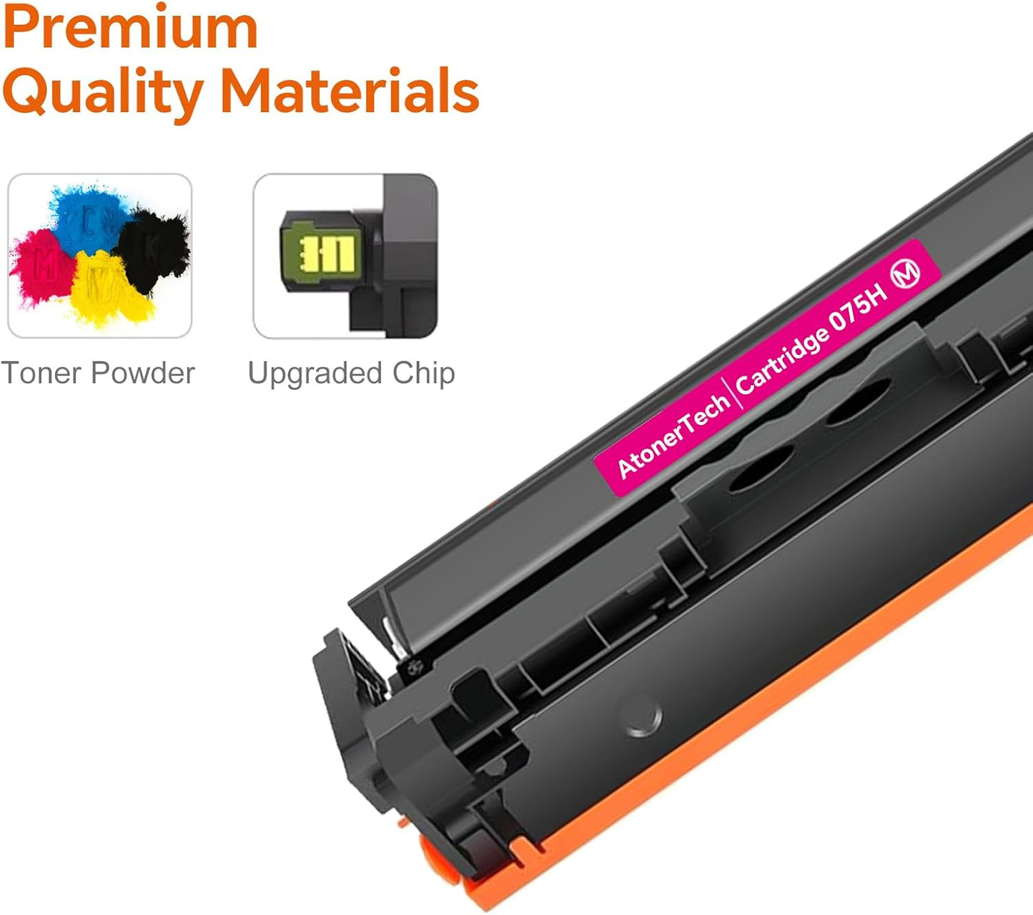 075 / 075H High Yield Toner Cartridge set MF665Cdw (4-Pack) Compatible Replacement for canon 075H 075 Toner Cartridge with ImageCLASS MF665Cdw MF662CDW LBP646Cdw LBP647Cdw Printers|High Capacity ink 075H-4pack