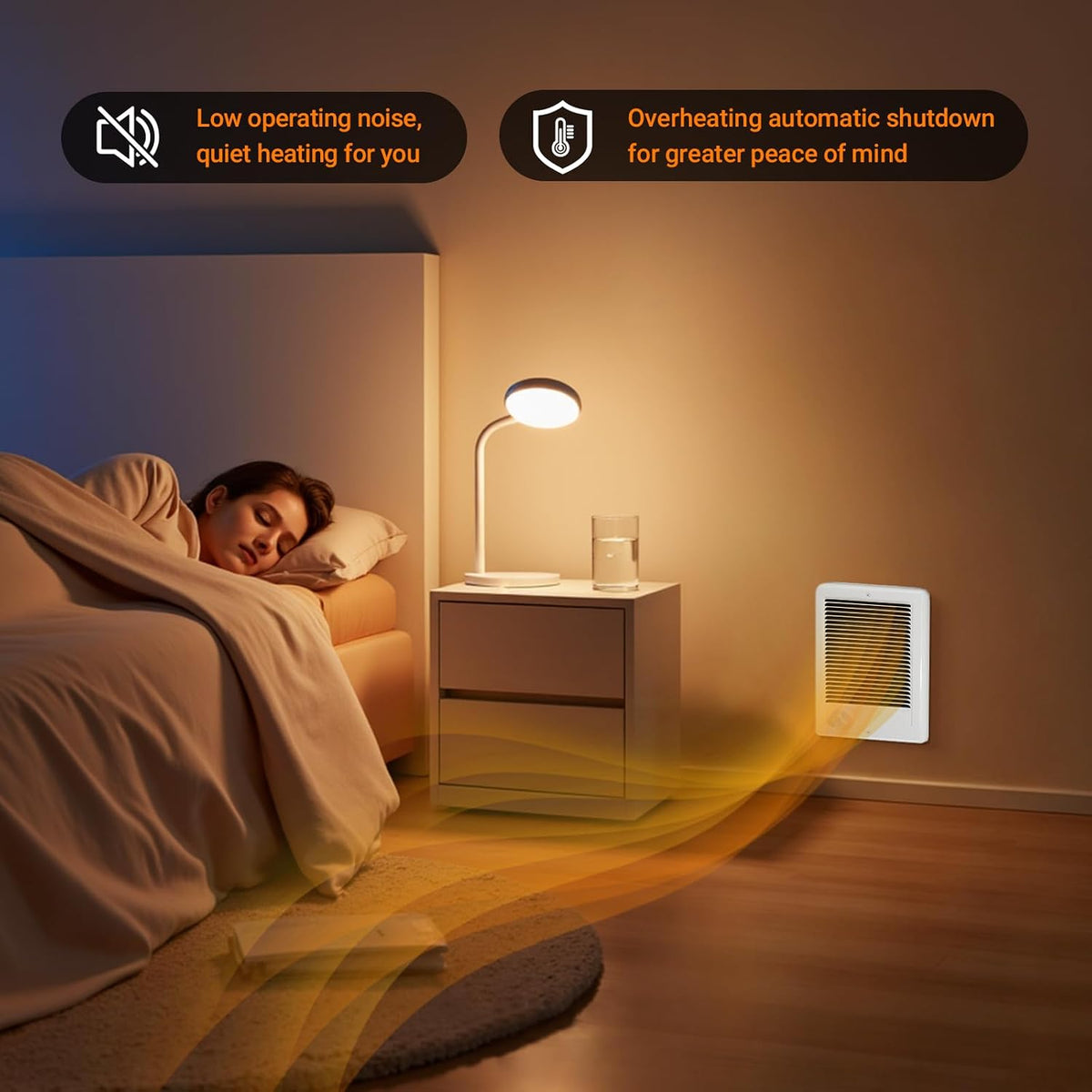 CSC151TW Electric Wall Heater Complete Unit with Thermostat (Part: 67509)