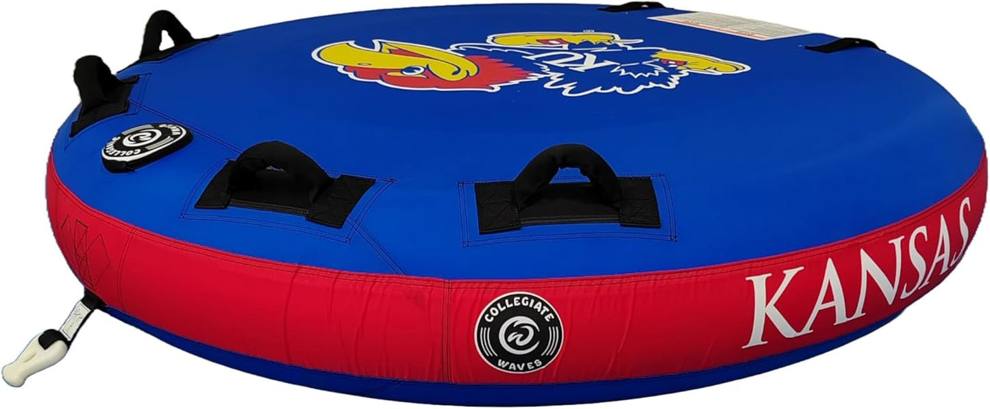 Collegiate Waves The Rookie 70&#34; Round Tube (University of Kansas - Jayhawks)