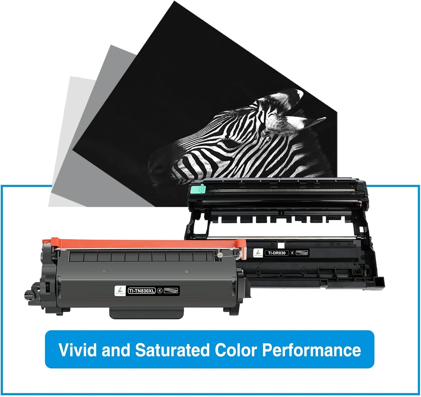 TN830XL TN830 Toner Cartridges DR830 Drum Unit Compatible for Brother TN 830XL 830 DR 830 DR-830 Drum Unit for HL-L2460DW DCP-L2640DW MFC-L2820DW HL-L2405W HL-L2480DW HL-L2400D Printer(3 Pack)