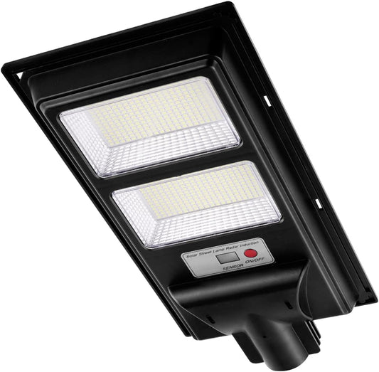 papasbox Solar Outdoor Lights Motion Sensor Solar Lights IP65 Waterproof 6500k White Light Dusk to Dawn Solar Street Light 3 Modes(Always