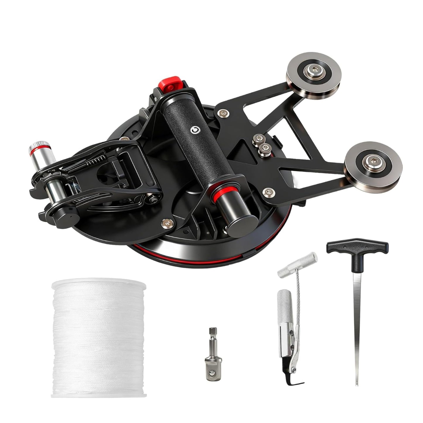 Auto Windshield Removal Tool Kit,Heavy Duty 8Inch Suction Cup (770-lb) with Self Locking Dual Cutting System & 1.2mm Reinforced Cutting Wire for The Quick and Safe Removal of Car Windshields