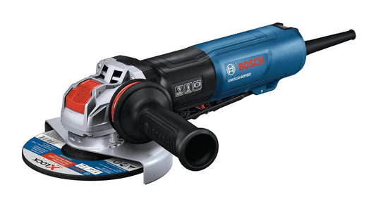 WX14-60PBD 6 In. X-LOCK Angle Grinder - 13-Amp Motor, 9,700 rpm, Lightweight Design, Paddle Switch, Brake System, Anti-Vibration Handle, KickBack