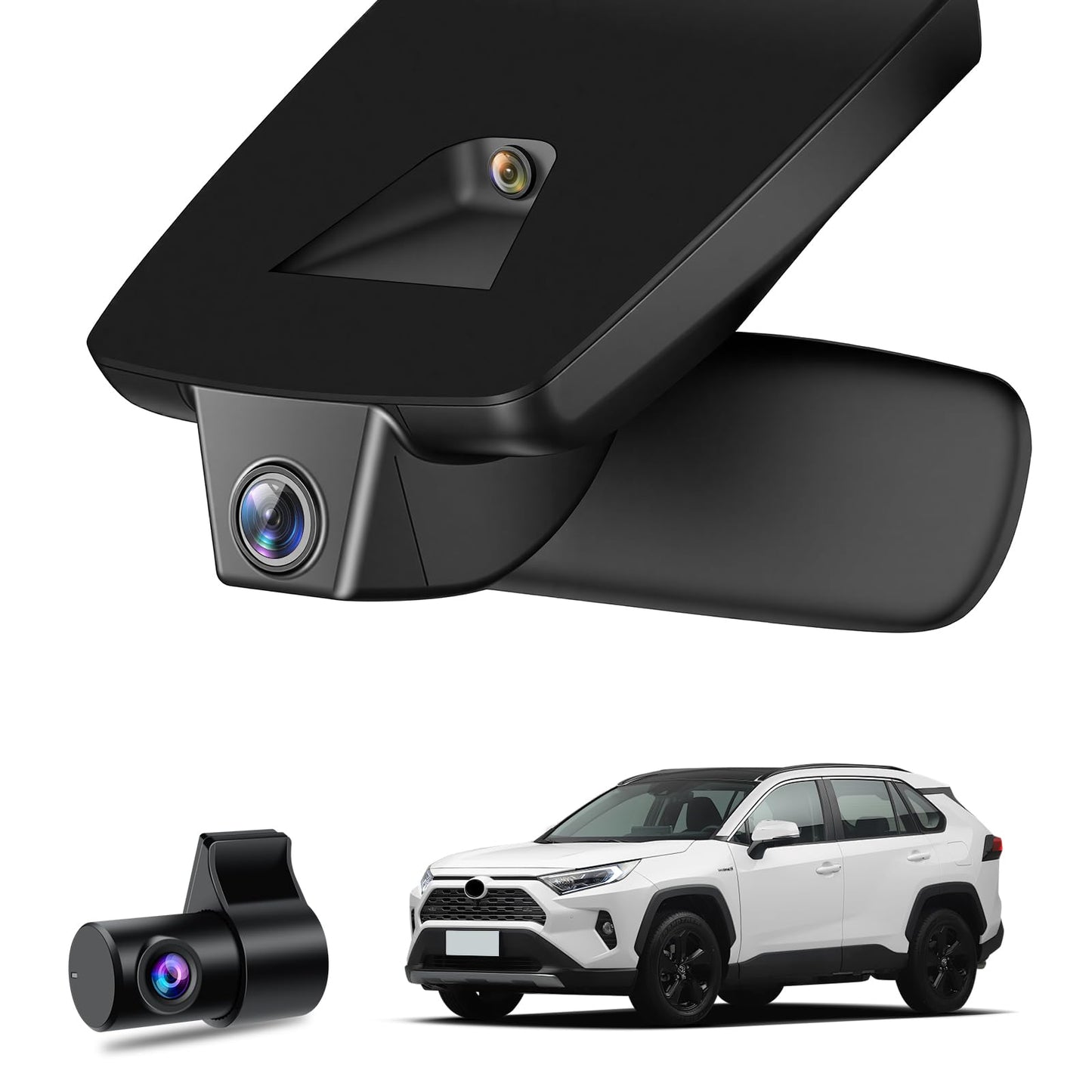 Leadfan 4K+1080P Dash Cam Front and Rear for Toyota RAV4 2022 2023 2024 2025 2026 LE Limited SE Adventure XLE Premium XSE, OEM Look, Free 128GB Card, App & WiFi, Dash Camera with Loop Recording Front 4K+1080P Rear